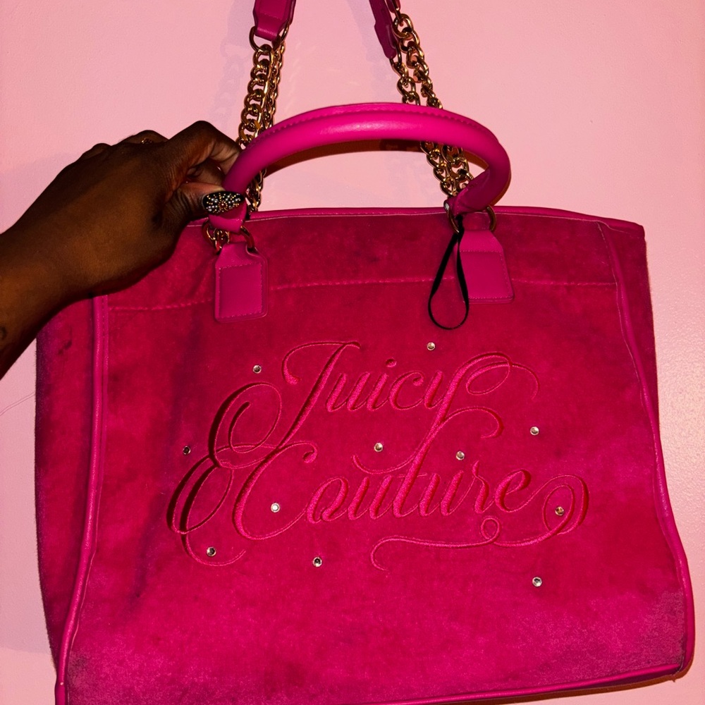 Juicy Couture Pink Embossed Tote
